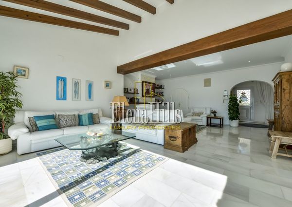 Charming Spanish-style villa with magnificent sea views near the beach, Moraira, Alicante, Spain - (Ref: 3042)