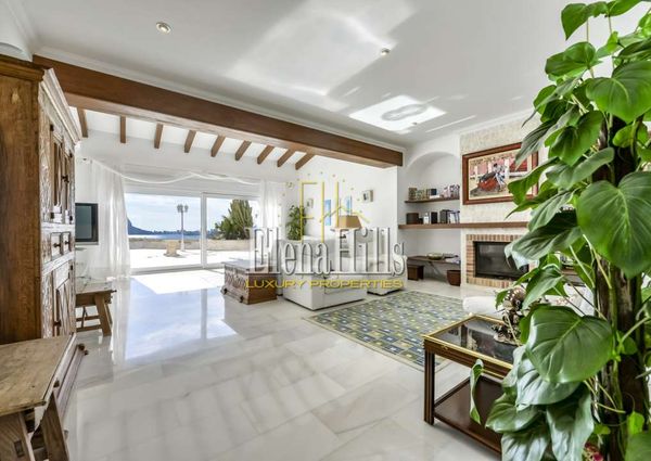 Charming Spanish-style villa with magnificent sea views near the beach, Moraira, Alicante, Spain - (Ref: 3042)