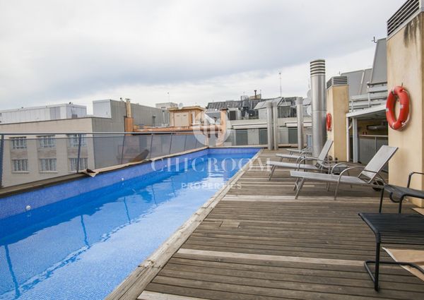 Furnished apartment for rent with pool in Barcelona Eixample