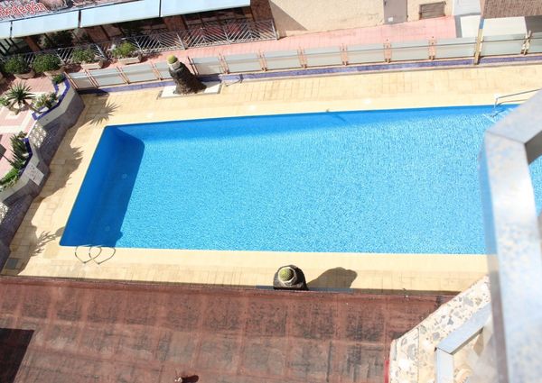 Apartment, furnished, central, communal pool, elevator, glassed terrace