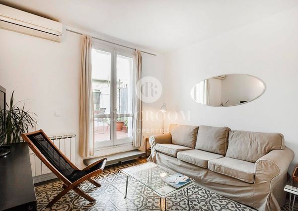 Furnished 2 bedroom apartment for rent terrace Barcelona