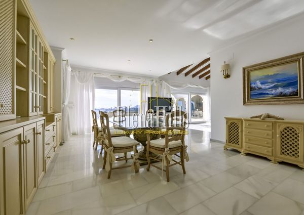 Charming Spanish-style villa with magnificent sea views near the beach, Moraira, Alicante, Spain - (Ref: 3042)