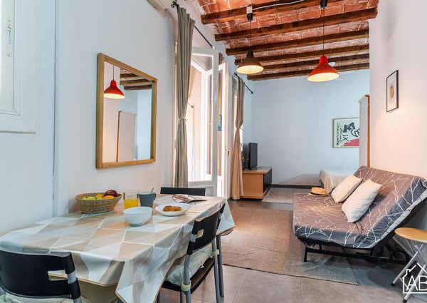 A loft-style apartment just steps from the marina and the beach