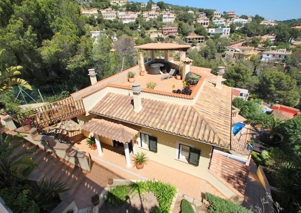 Modern villa with sea view in Costa d'en Blanes