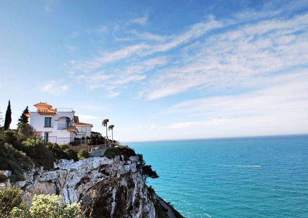 Front line villa with panoramic sea views in Badia Blava