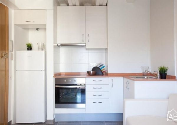 Bright, one-bedroom beach apartment in Barcelona