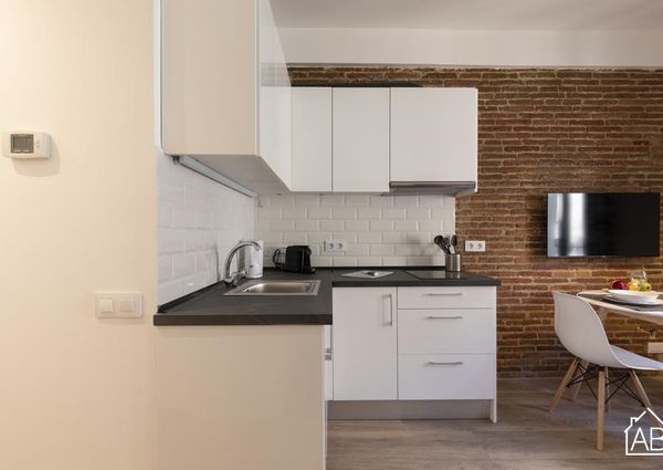 Bright two bedroom apartment near Las Ramblas