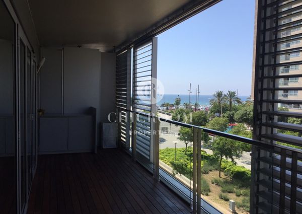 Unfurnished 3 bedroom apartment for rent terrace Diagonal Mar