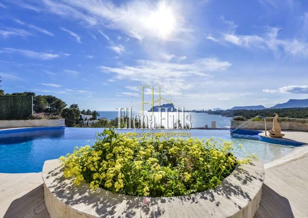Charming Spanish-style villa with magnificent sea views near the beach, Moraira, Alicante, Spain - (Ref: 3042)
