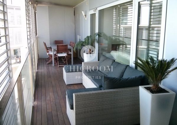 Unfurnished 3 bedroom apartment for rent terrace Diagonal Mar