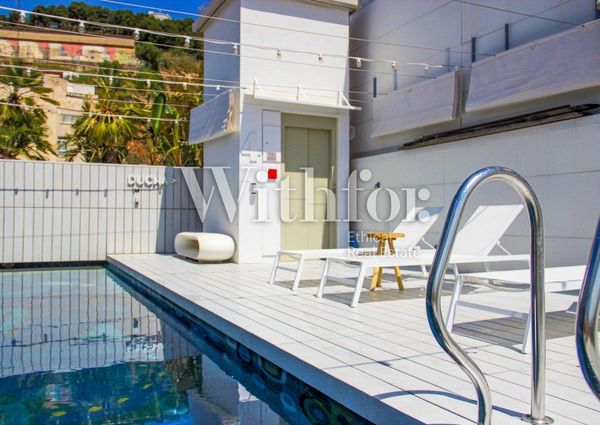 Exclusive designer house with swimming pool and panoramic views of Barcelona