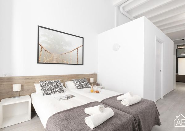 Contemporary One Bedroom Apartment with Private Terrace in Poble Sec Neighbourhood