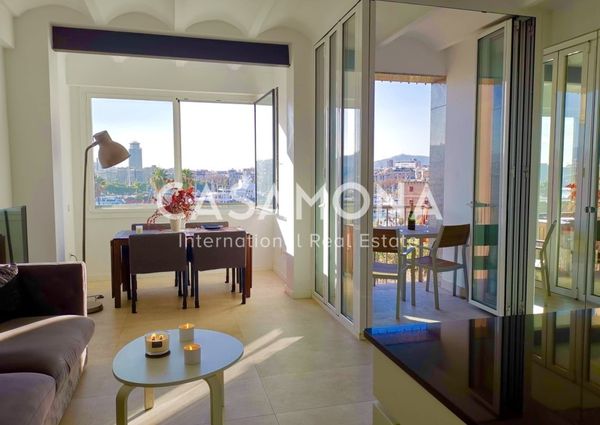 Modern apartment in Barceloneta with sea-views, Elevator and a Private Terrace