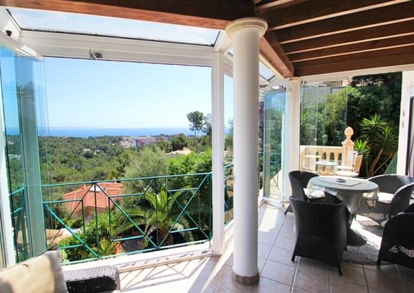 Modern villa with sea view in Costa d'en Blanes