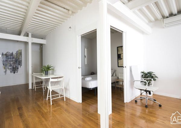 Modern, loft-style apartment in the Barceloneta area