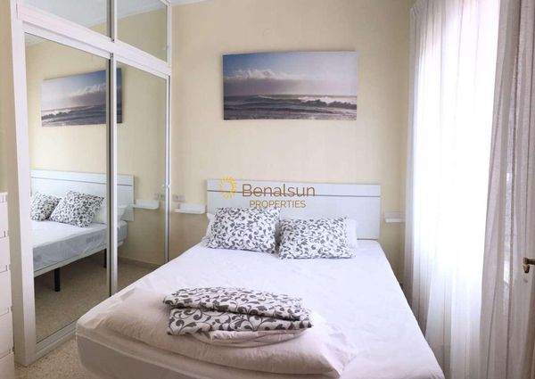 FOR RENT FROM 1/4/2023 TO 30/6/2023 NICE APARTMENT IN 1ST LINE OF BEACH WITH SEA VIEWS IN BENALMADENA