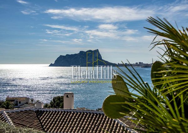 Charming Spanish-style villa with magnificent sea views near the beach, Moraira, Alicante, Spain - (Ref: 3042)