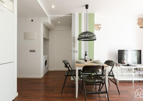 Cosy and Contemporary One-Bedroom Apartment with Private Terrace in El Raval Neighbourhood